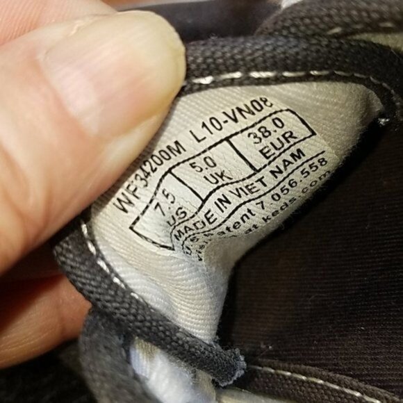 Keds Shoes Tennis Sneakers Graphite Gray Canvas WOMEN'S WOMAN'S 7.5 - Picture 9 of 11